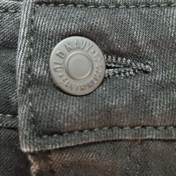 Old Navy Jeans Womens 10 Black High-Rise Pop Icon Skinny Cotton/Polyester Blend - Picture 4 of 10